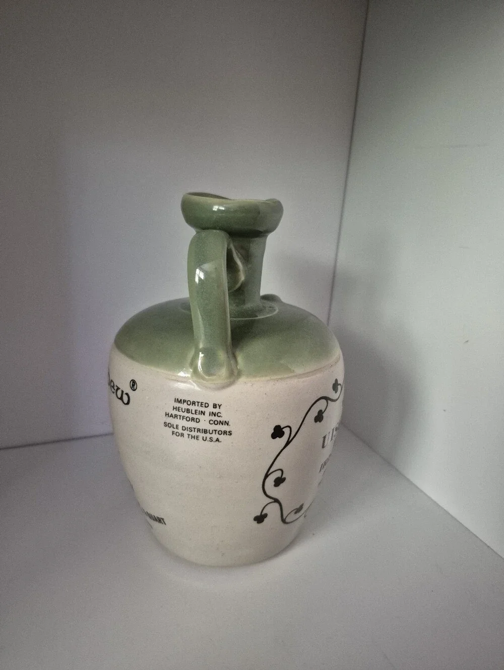 EMPTY Tullamore Dew Irish Whiskey Ceramic Decanter - No Stopper
